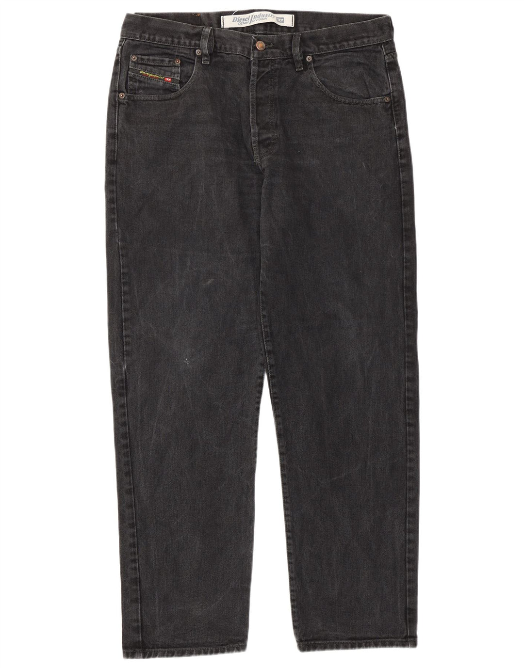 Jeans retos masculinos Diesel W38 L31 algodão cinza
