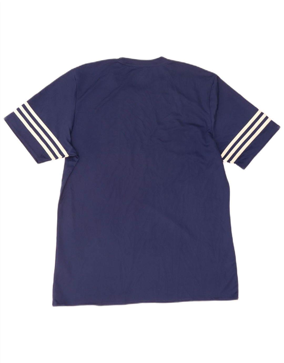 Camiseta masculina Adidas Climalite Top grande poliéster azul marinho