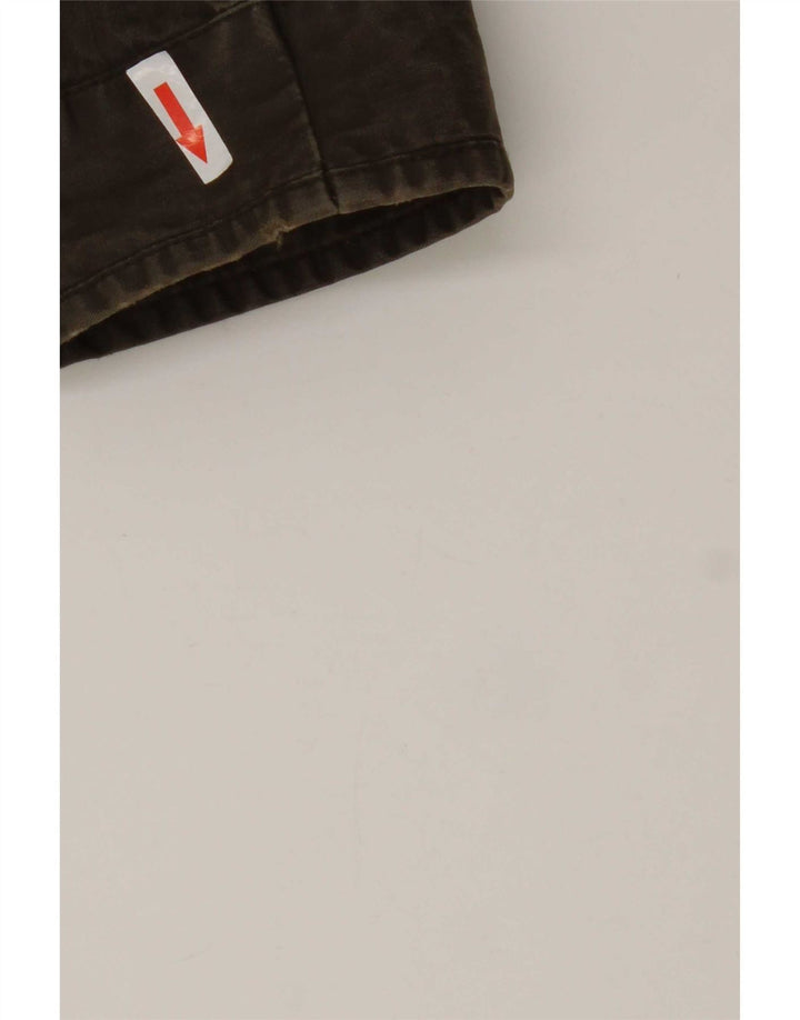 Jaqueta Parka masculina Superdry com capuz UK 40 poliéster cáqui grande
