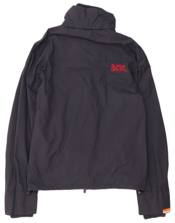 Jaqueta de chuva masculina Superdry UK 36 poliéster azul marinho pequeno