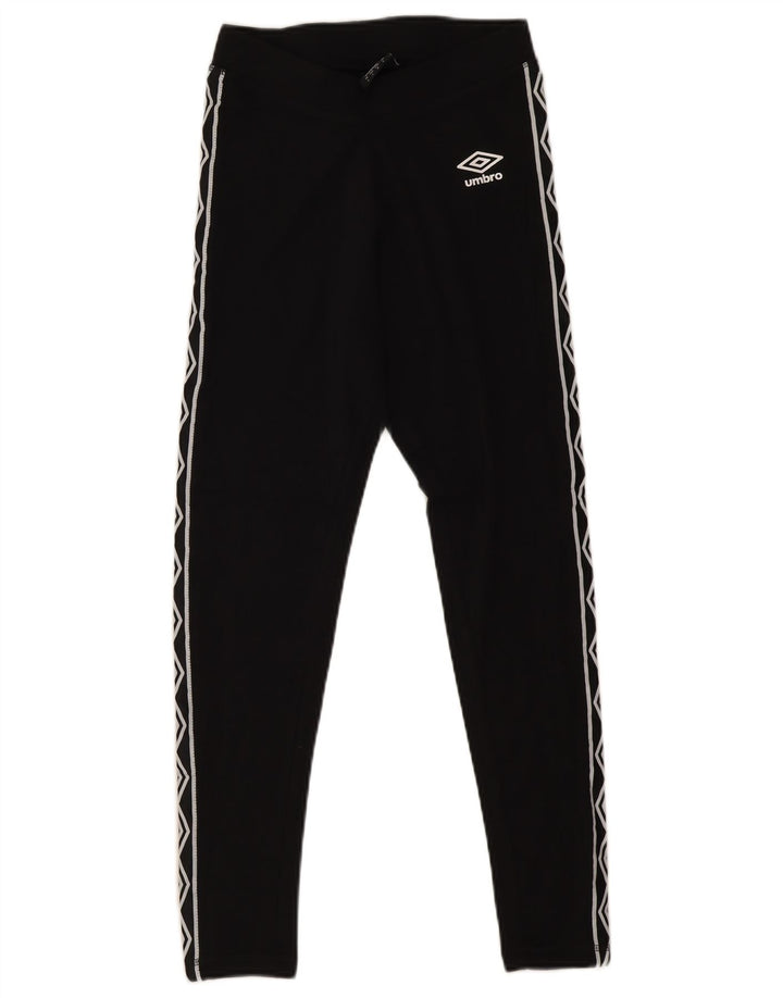 Umbro Leggings Gráficos Femininos UK 10 Pequeno Algodão Preto
