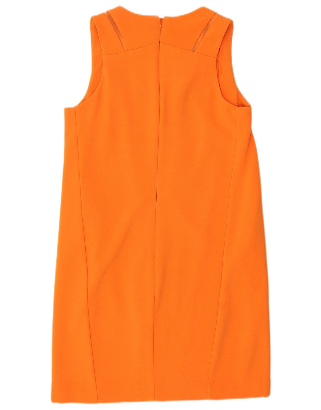 Próximo Vestido feminino sem mangas Shift UK 10 pequeno laranja