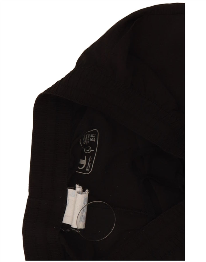 Shorts esportivos masculinos Champion grande poliéster preto