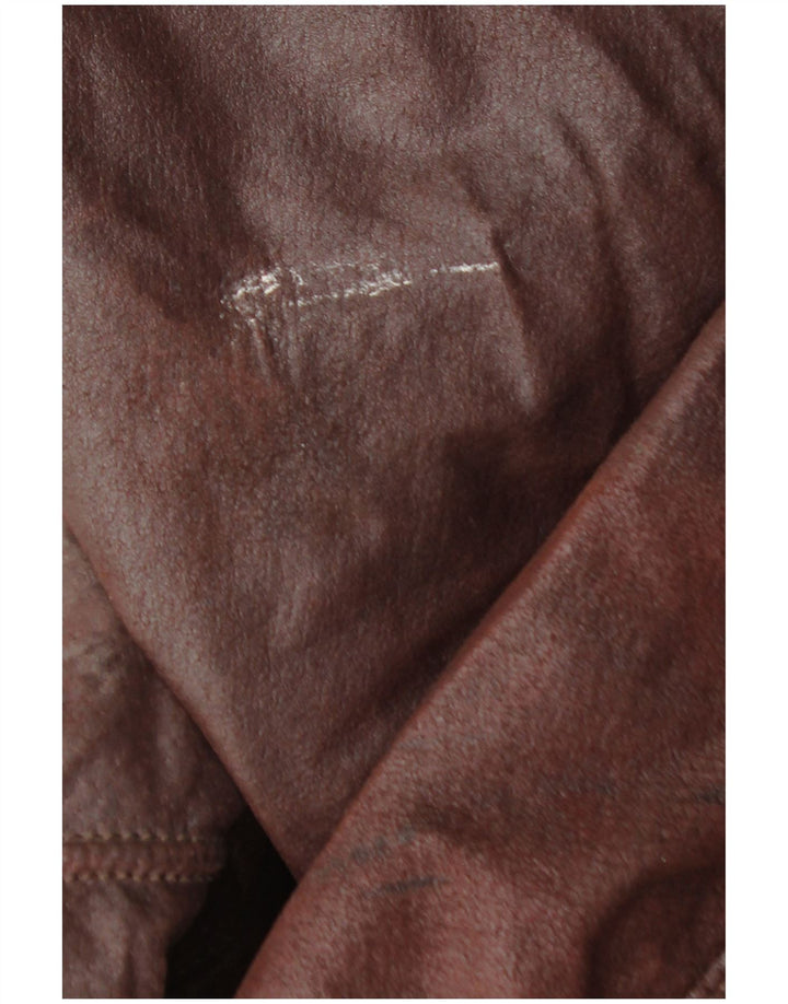 Jaqueta de couro masculina ANNO DOMINI IT 54 2XL marrom