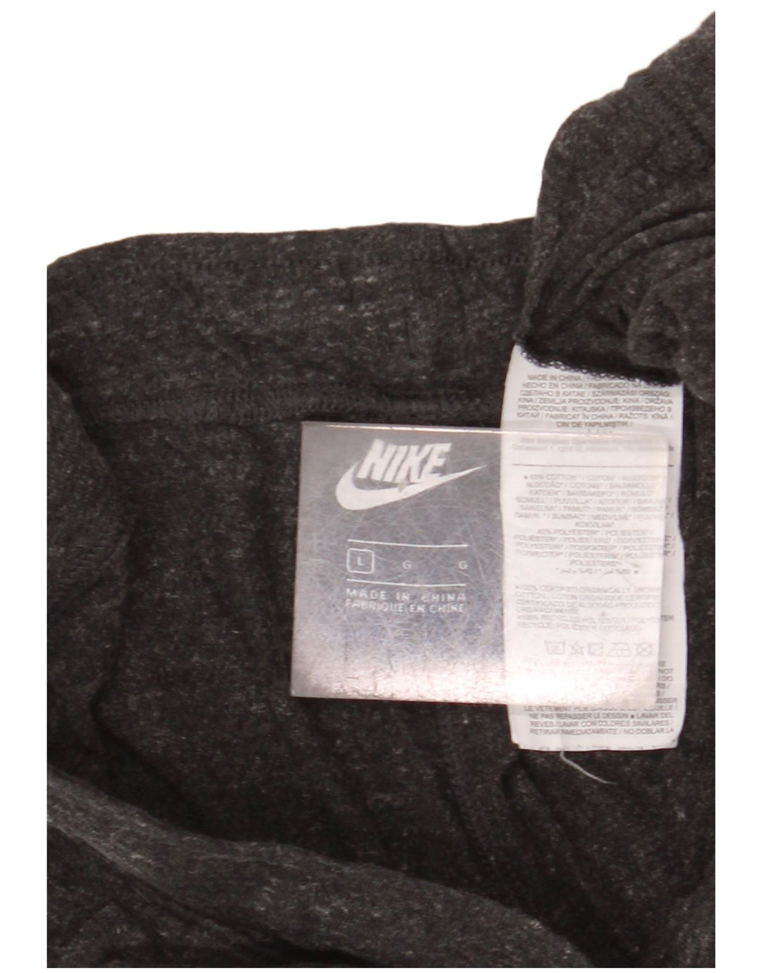 Shorts esportivos femininos NIKE UK 16 grande algodão cinza