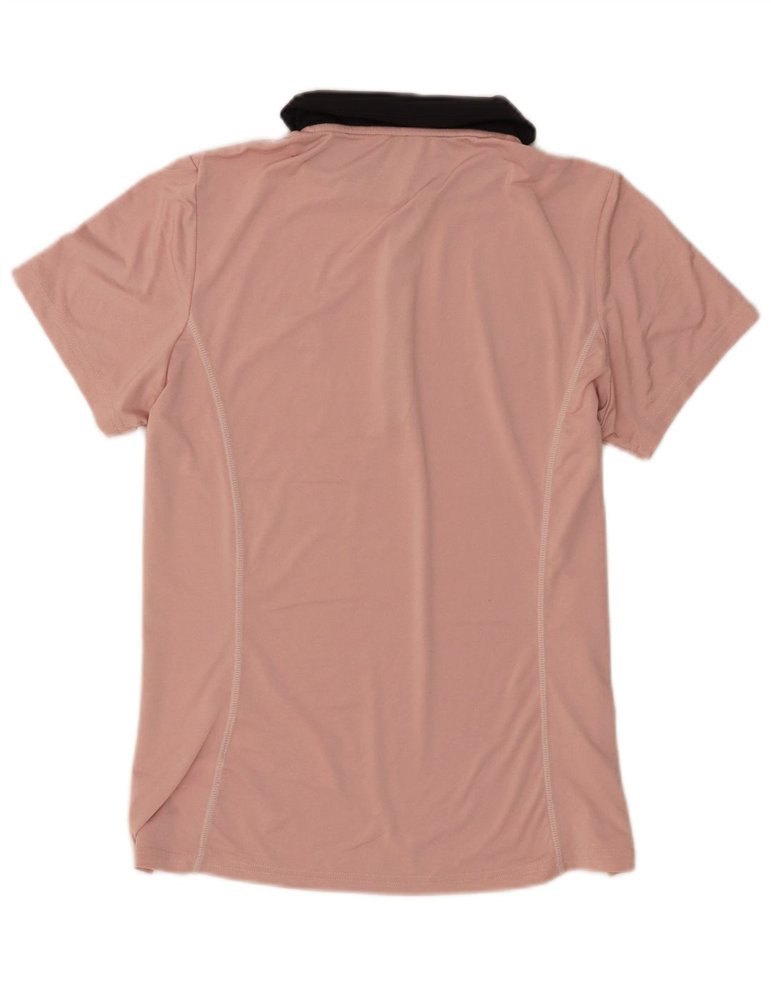 Camisa polo feminina Ellesse UK 12 poliéster colorblock rosa médio