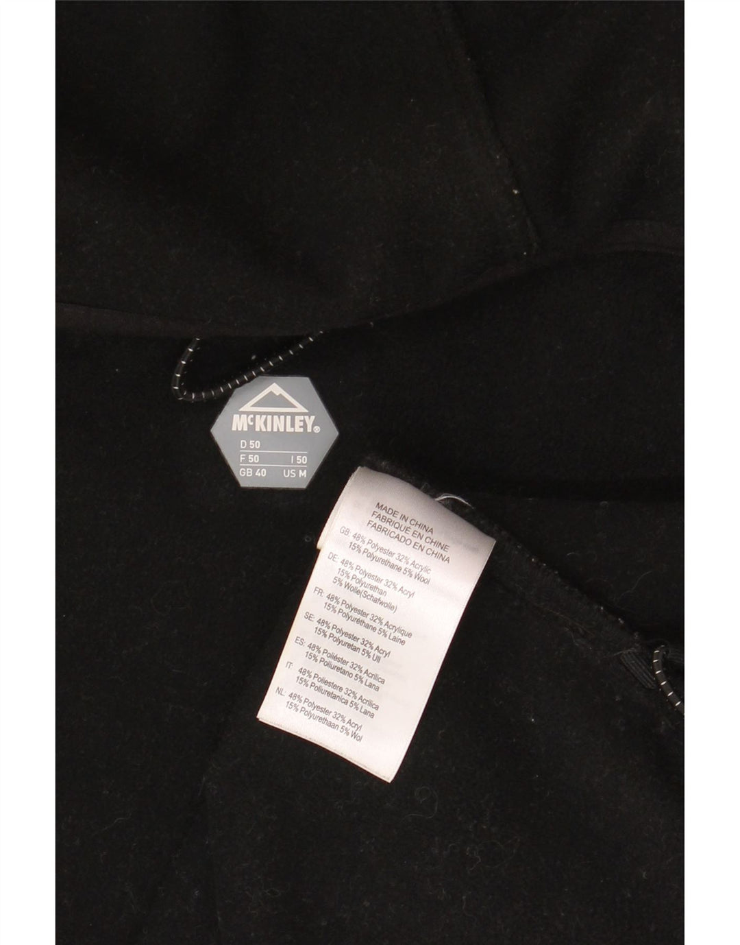 Jaqueta bomber masculina com capuz McKinley UK 40 poliéster cinza médio