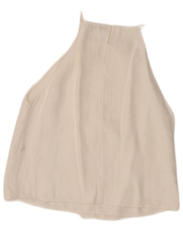 Blusa Halter Massimo Dutti Mulher UK 6 XS Branco