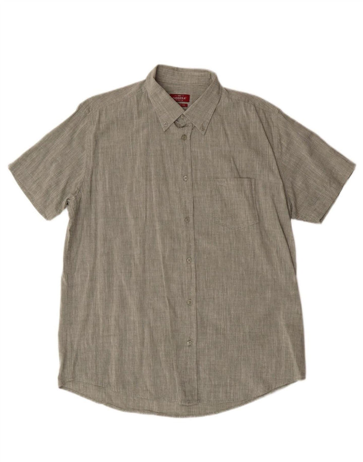 Camisa masculina de manga curta CARRERA Regular Fit XL verde