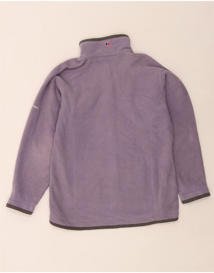 Jaqueta de lã feminina Berghaus UK 12 poliéster colorblock roxo médio
