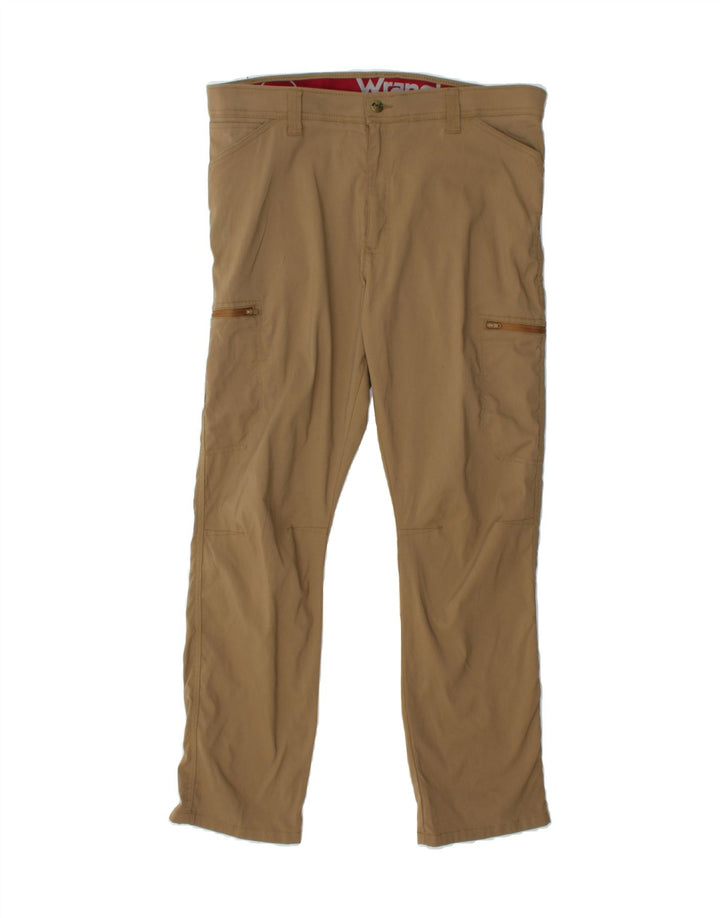 WRANGLER Womens Straight Cargo Trousers W36 L30 Beige Nylon Vintage Wrangler and Second-Hand Wrangler from Messina Hembry 