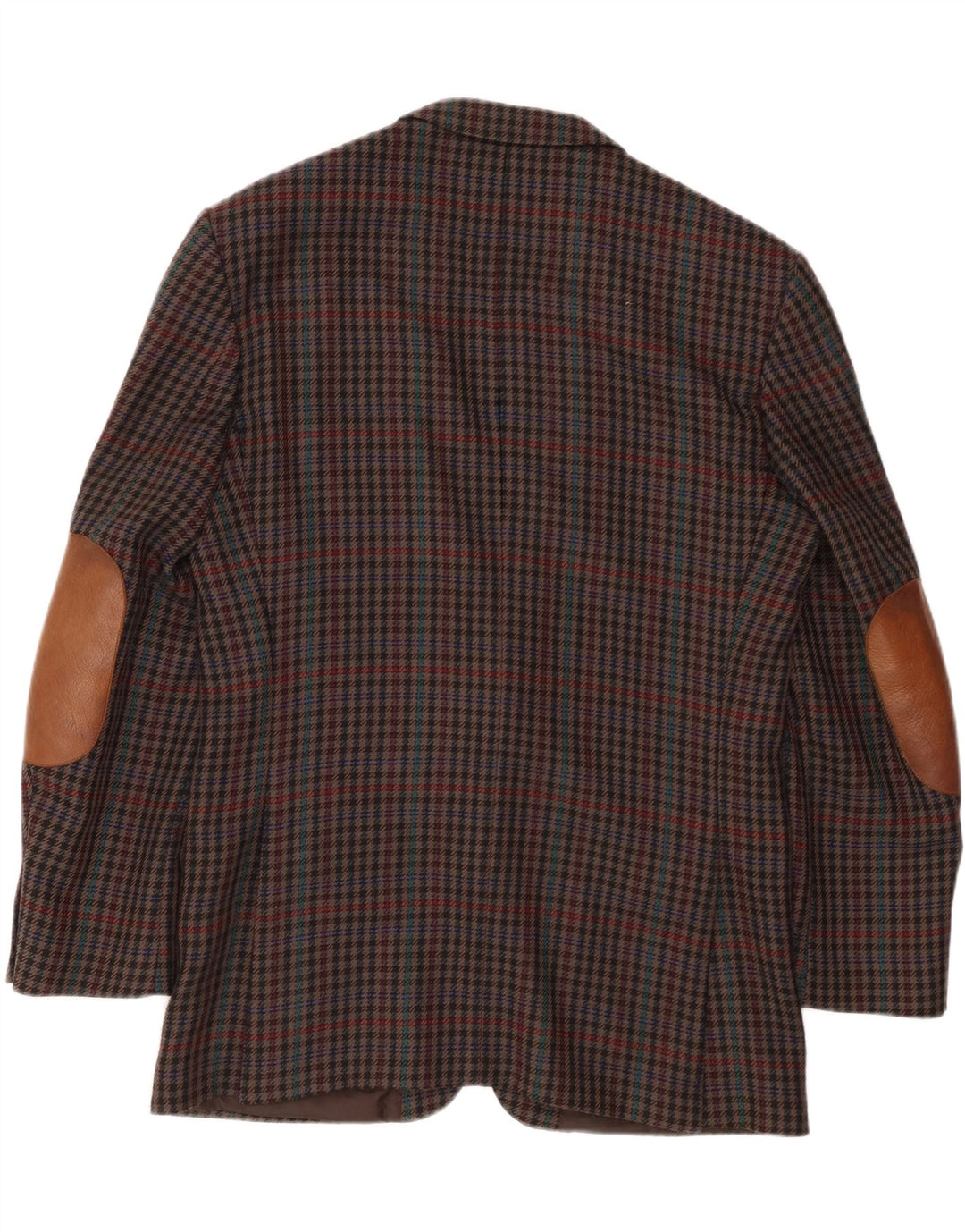 Jaqueta blazer masculina MARIO BARUTTI Reino Unido 40 grande houndstooth multicolorido