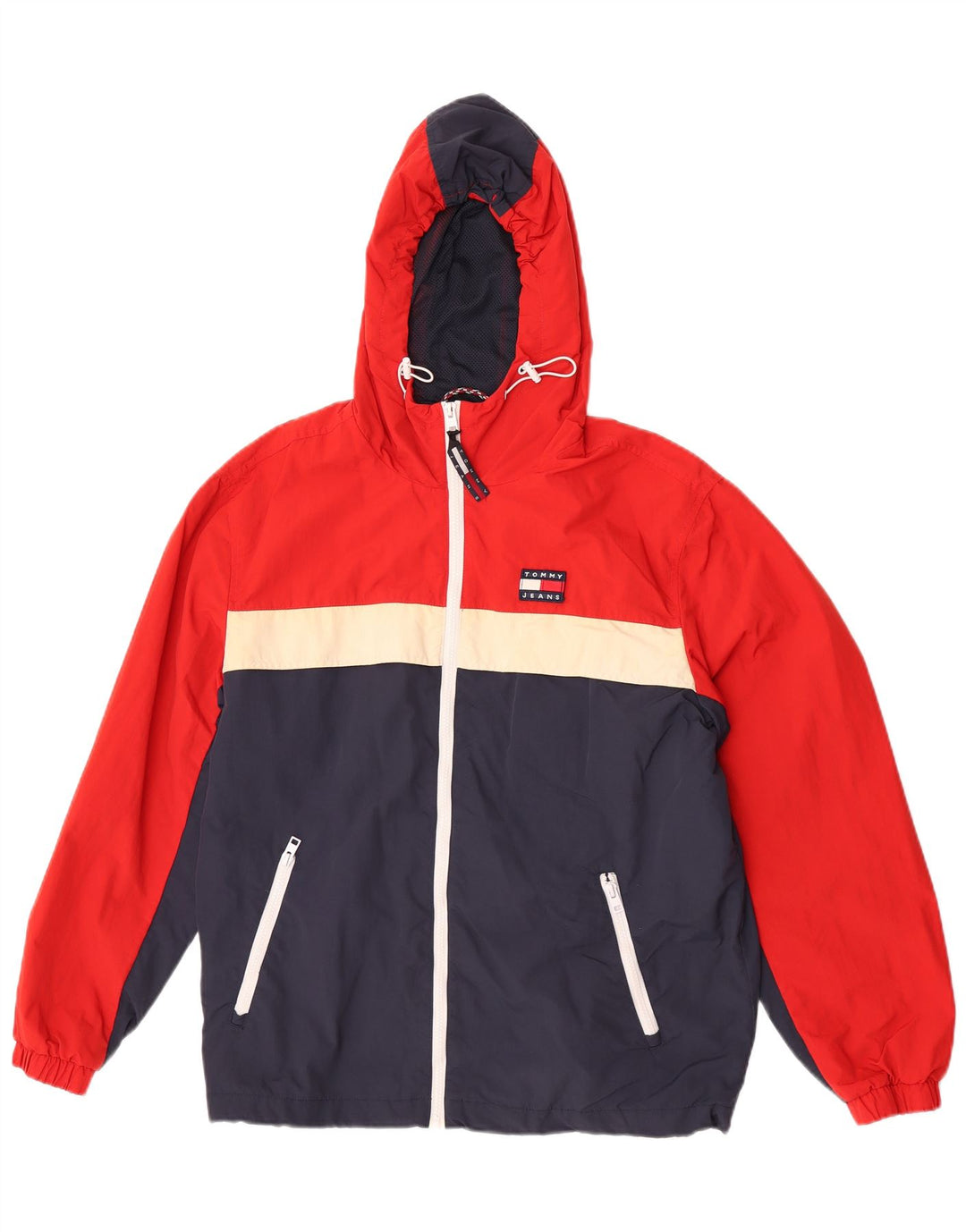 Jaqueta de chuva masculina Tommy Hilfiger UK 38 Medium Multicolor Colourblock