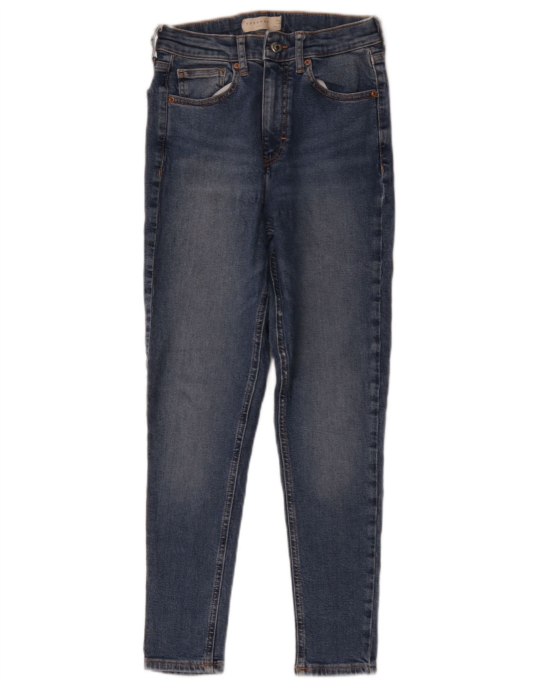 Topshop feminino Jamie Skinny Jeans W28 L30 azul poliéster