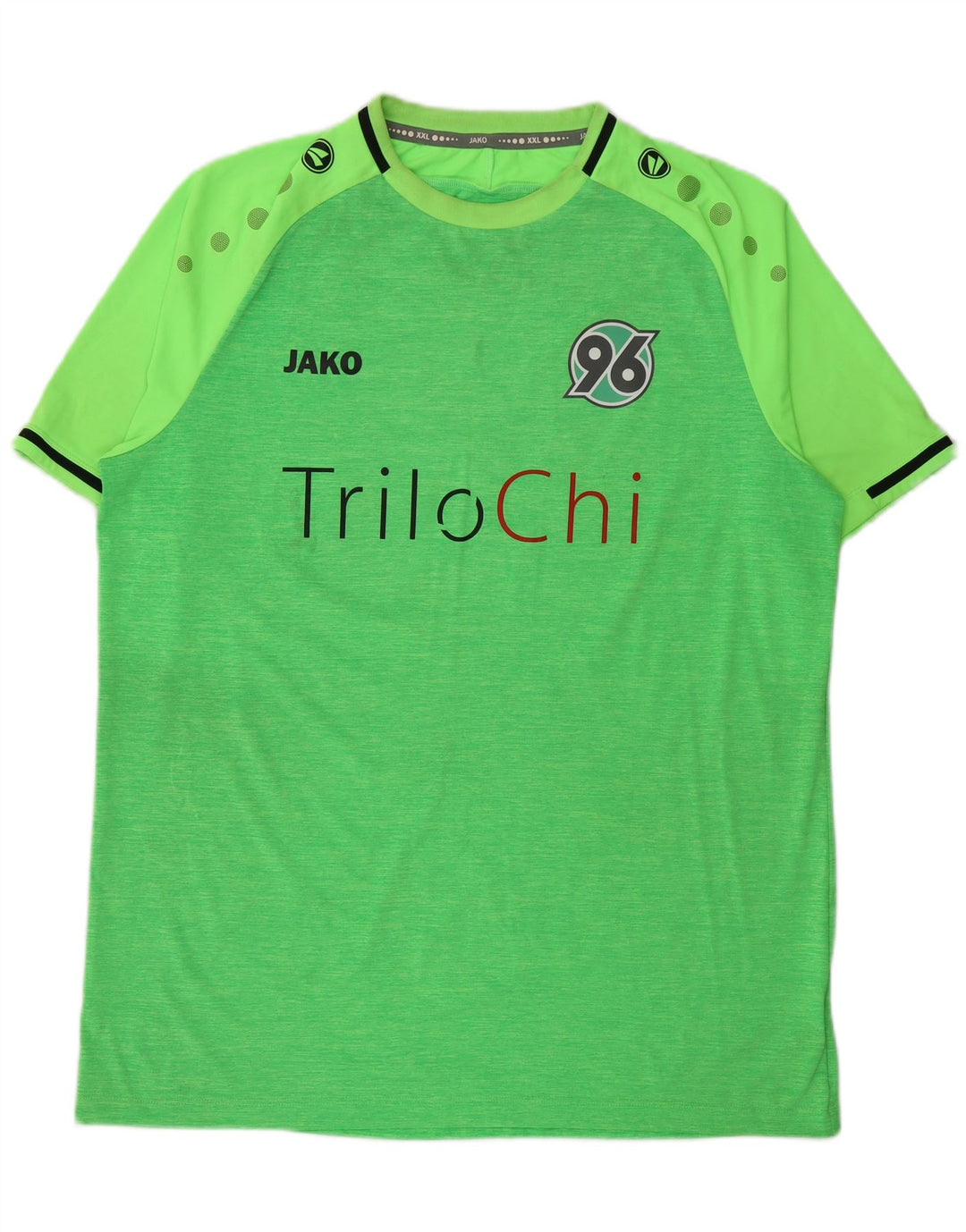 Camiseta gráfica masculina Jako Top 2XL poliéster colorblock verde