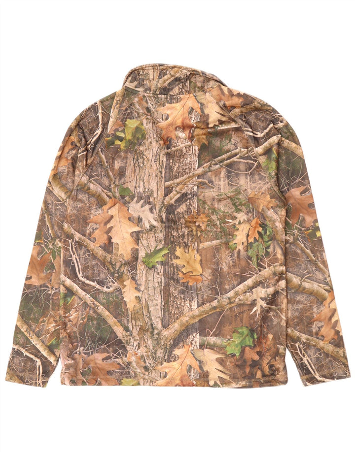 Jaqueta masculina de agasalho RIDGE HUNTER, poliéster camuflado marrom médio
