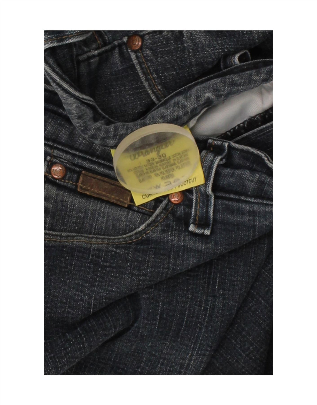 Calça jeans feminina curvilínea WRANGLER W33 L30 algodão azul