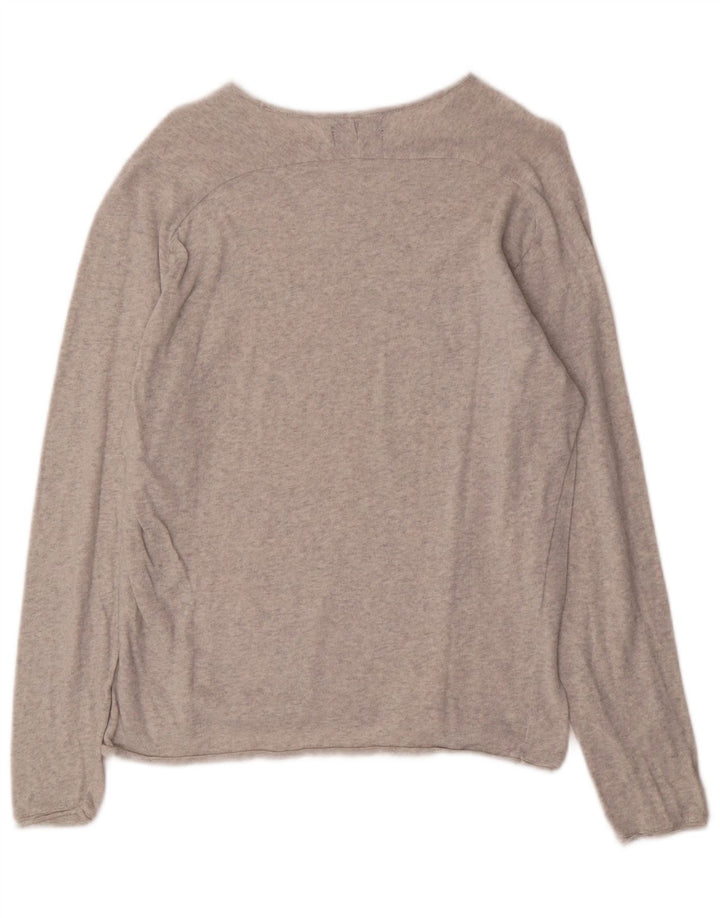 Suéter masculino ZARA com gola canoa XL cinza