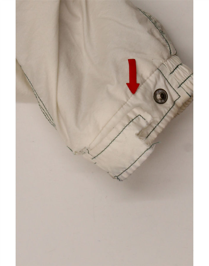 Jaqueta acolchoada superdimensionada feminina Killtec IT 46 grande poliéster branco