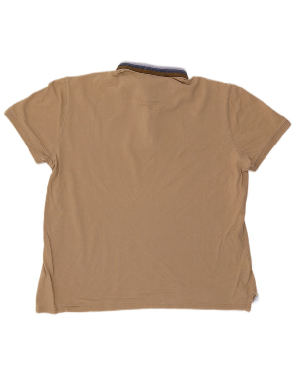 Camisa polo masculina Massimo Dutti casual fit grande bege