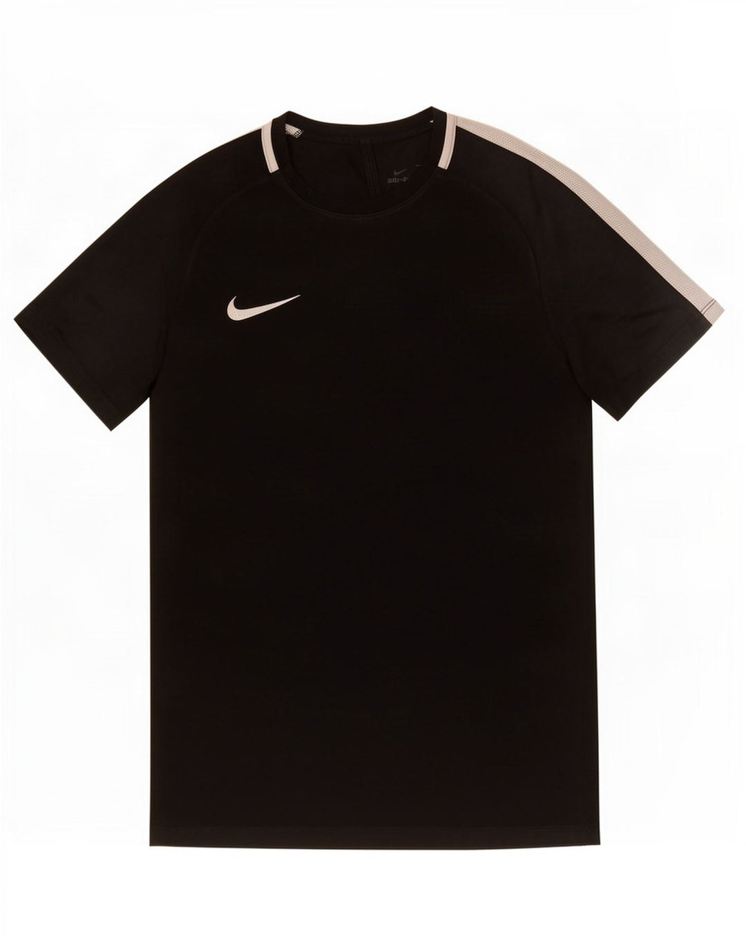 Camiseta masculina Nike Dri Fit Top médio preto colorblock poliéster