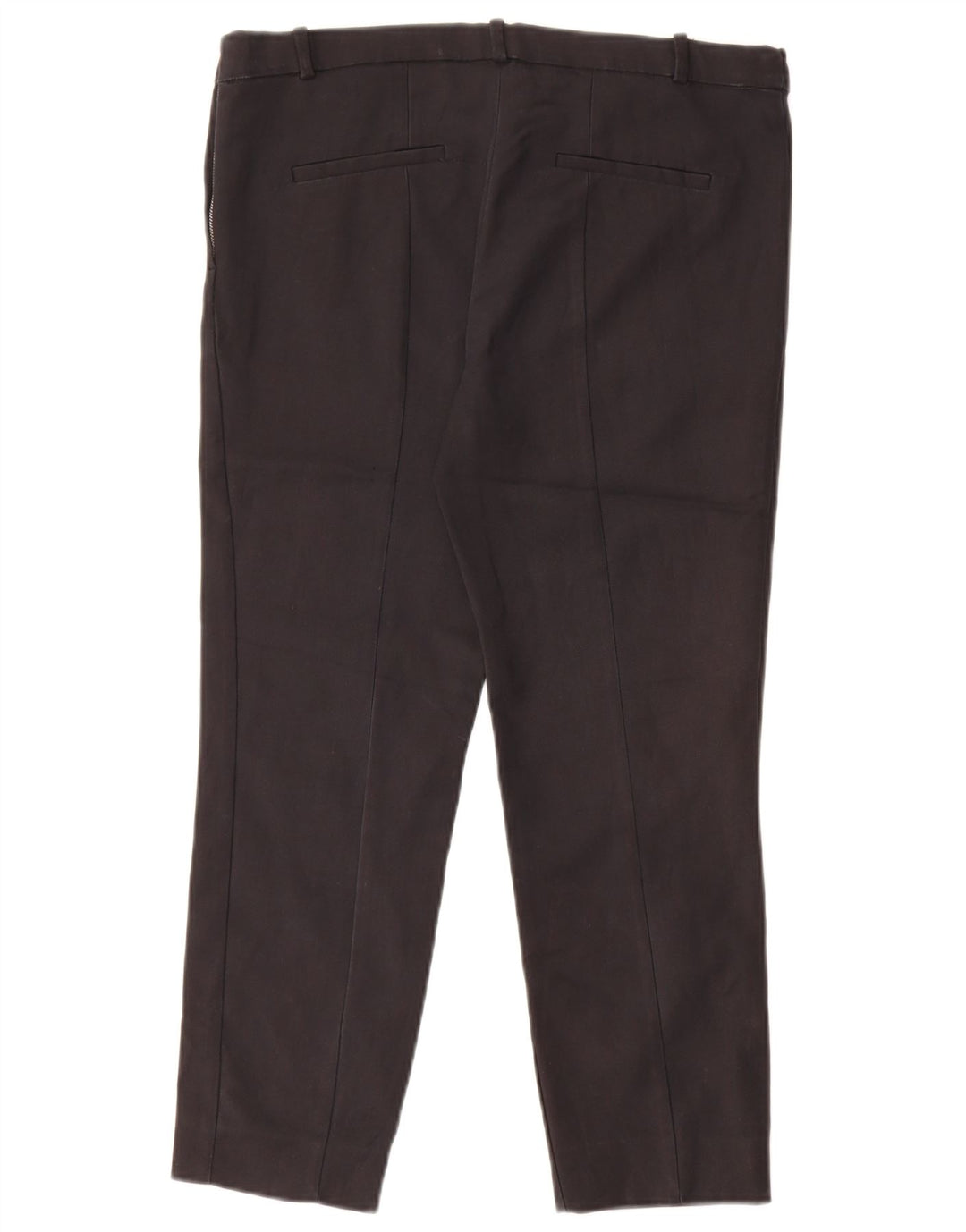 Zara Calça feminina slim cortada grande W34 L24 preta