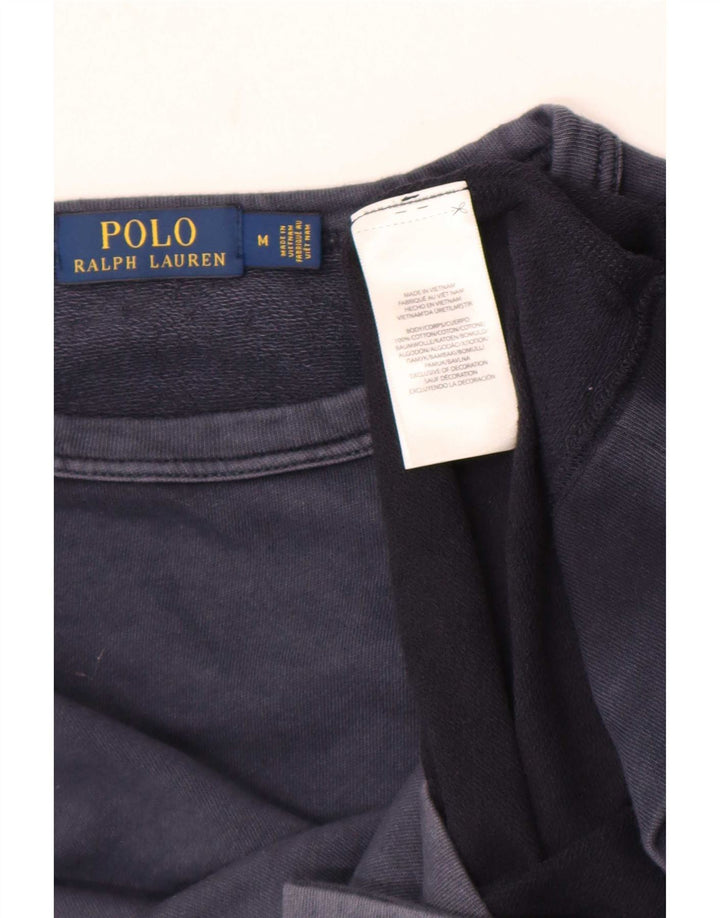Polo Ralph Lauren moletom masculino jumper médio algodão azul marinho