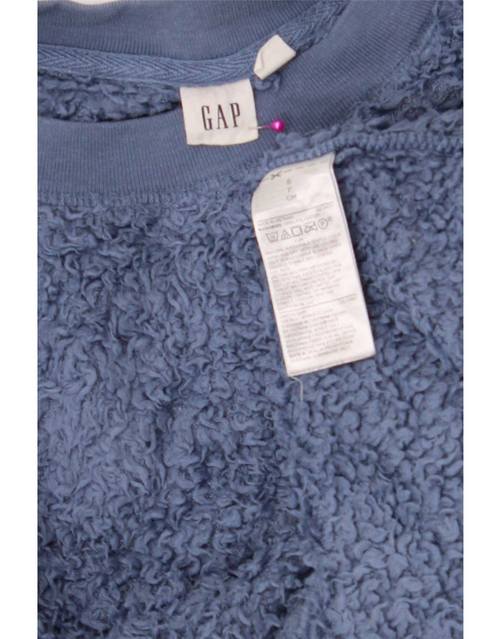 Jumper de lã superdimensionado feminino da Gap UK 10 poliéster azul pequeno