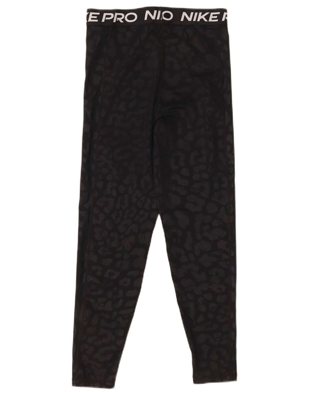 Nike Womens Graphic Capri Leggings UK 8 Pequeno Preto Animal Print Poliéster