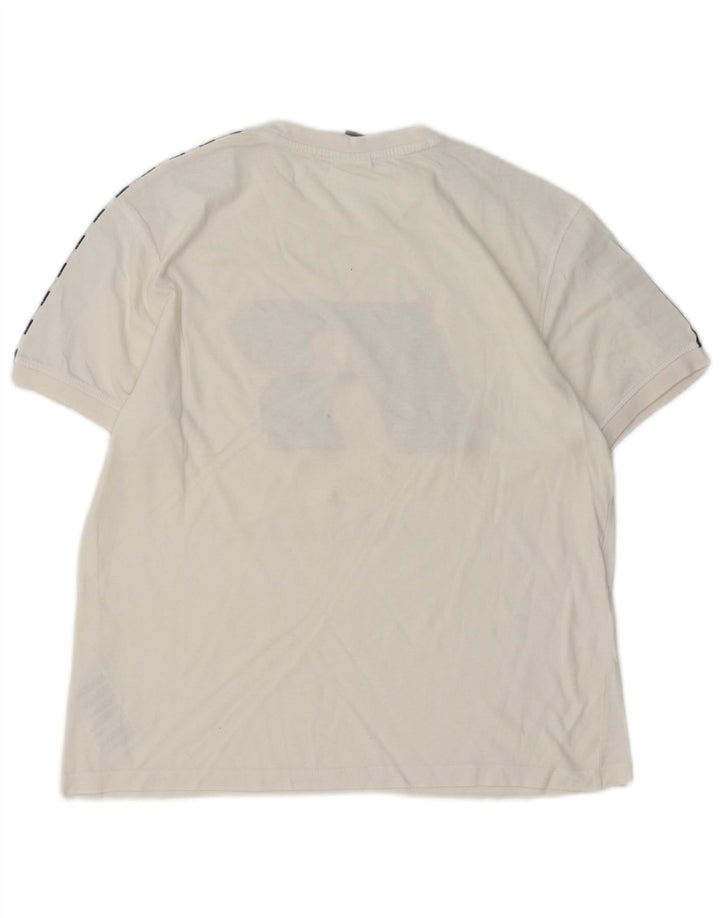 Camiseta feminina gráfica RUSSELL ATLÉTICO pequeno algodão branco