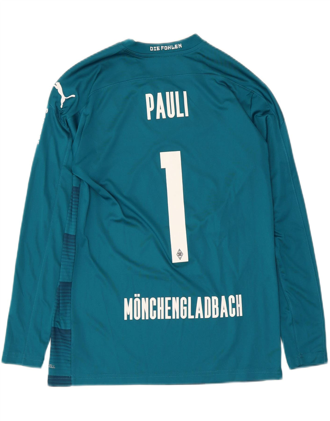 Puma Boys BVB Dortmund Graphic Top Manga Comprida 13-14 Anos Azul Geométrico