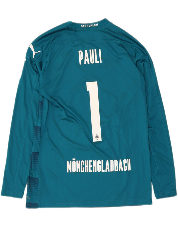 Puma Boys BVB Dortmund Graphic Top Manga Comprida 13-14 Anos Azul Geométrico