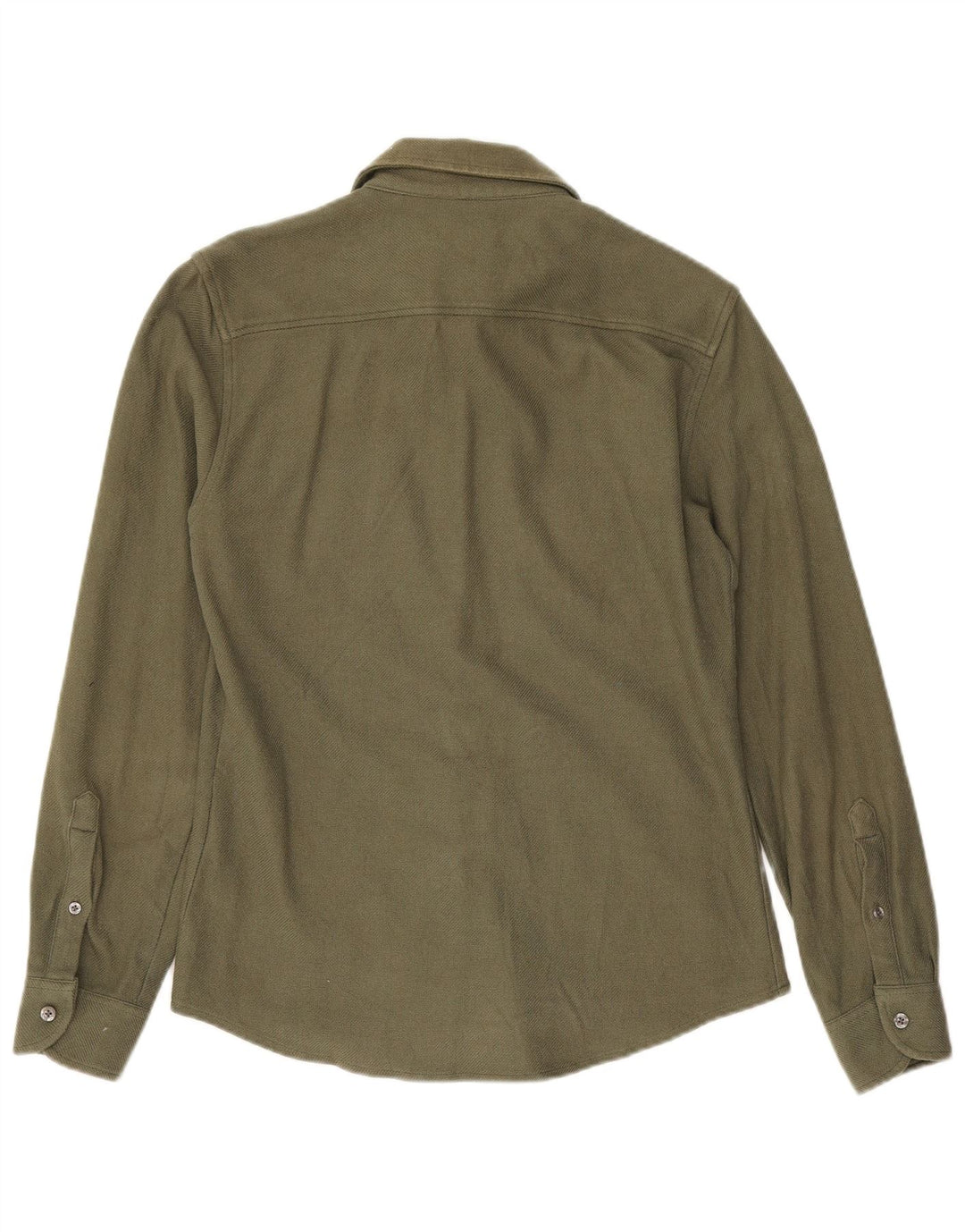 Camisa masculina Reiss pequena algodão cáqui