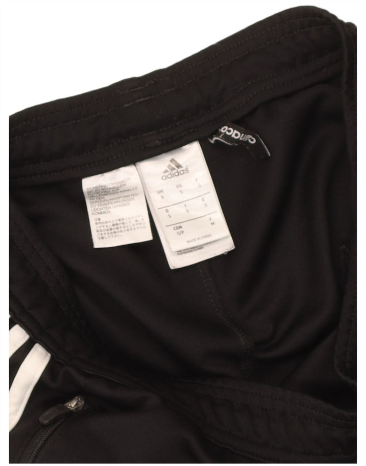 Calça de treino masculina Adidas Climacool pequena preta colorblock poliéster