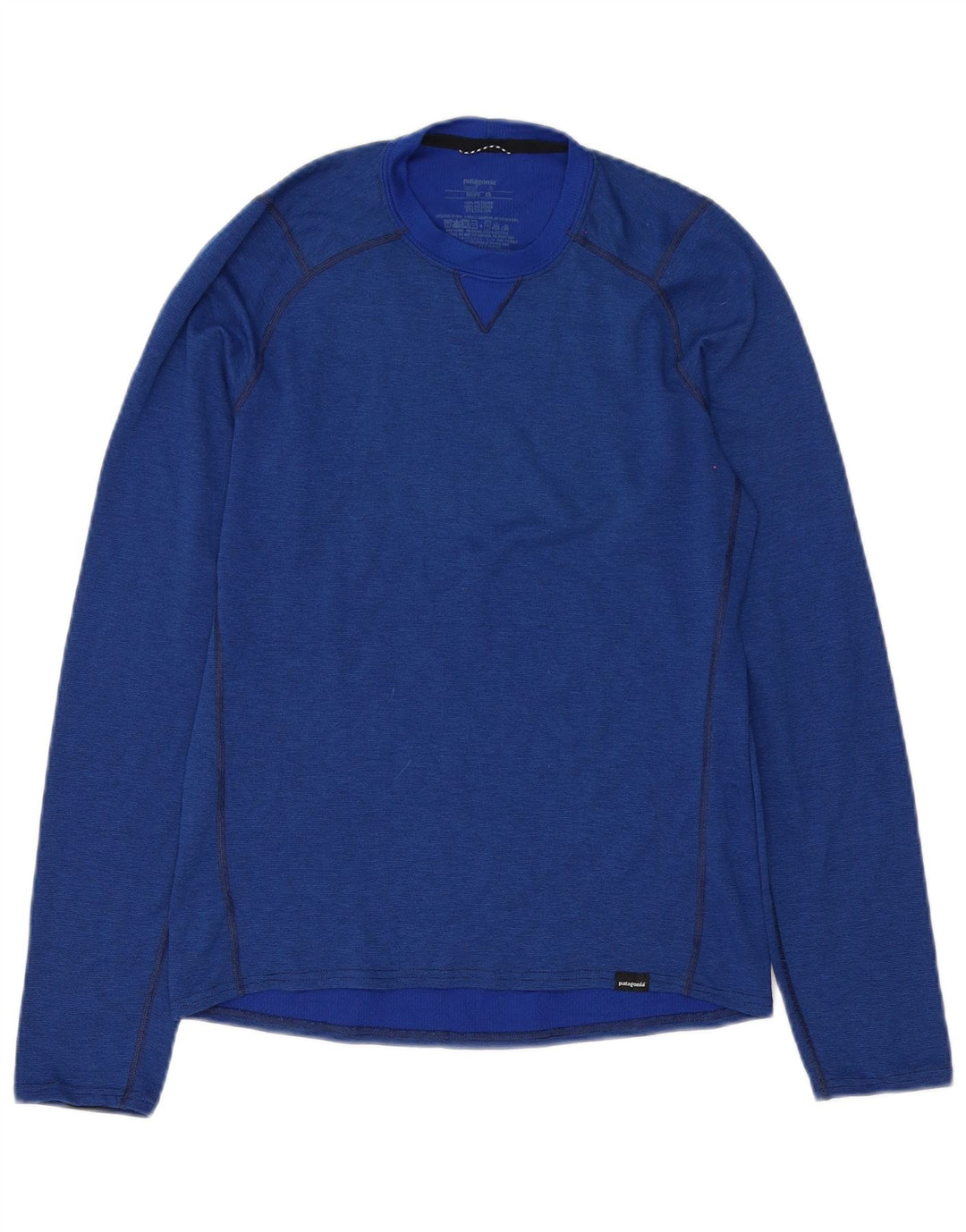 Patagonia Mens Regular Fit Top Manga Longa XS Azul Poliéster