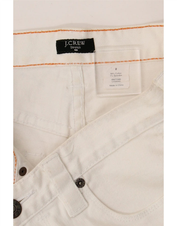 J. CREW Womens Denim Shorts US 0 XS W28  White Cotton Vintage J. Crew and Second-Hand J. Crew from Messina Hembry 