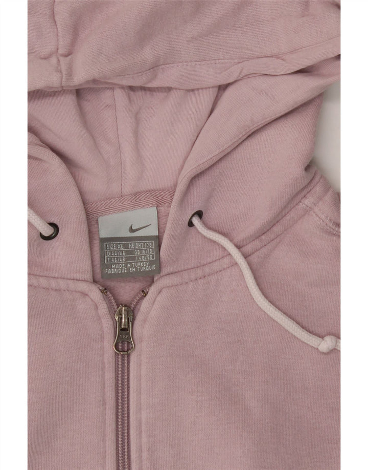 NIKE Womens Zip Hoodie Sweater UK 16/18 XL Purple Cotton Vintage Nike and Second-Hand Nike from Messina Hembry 