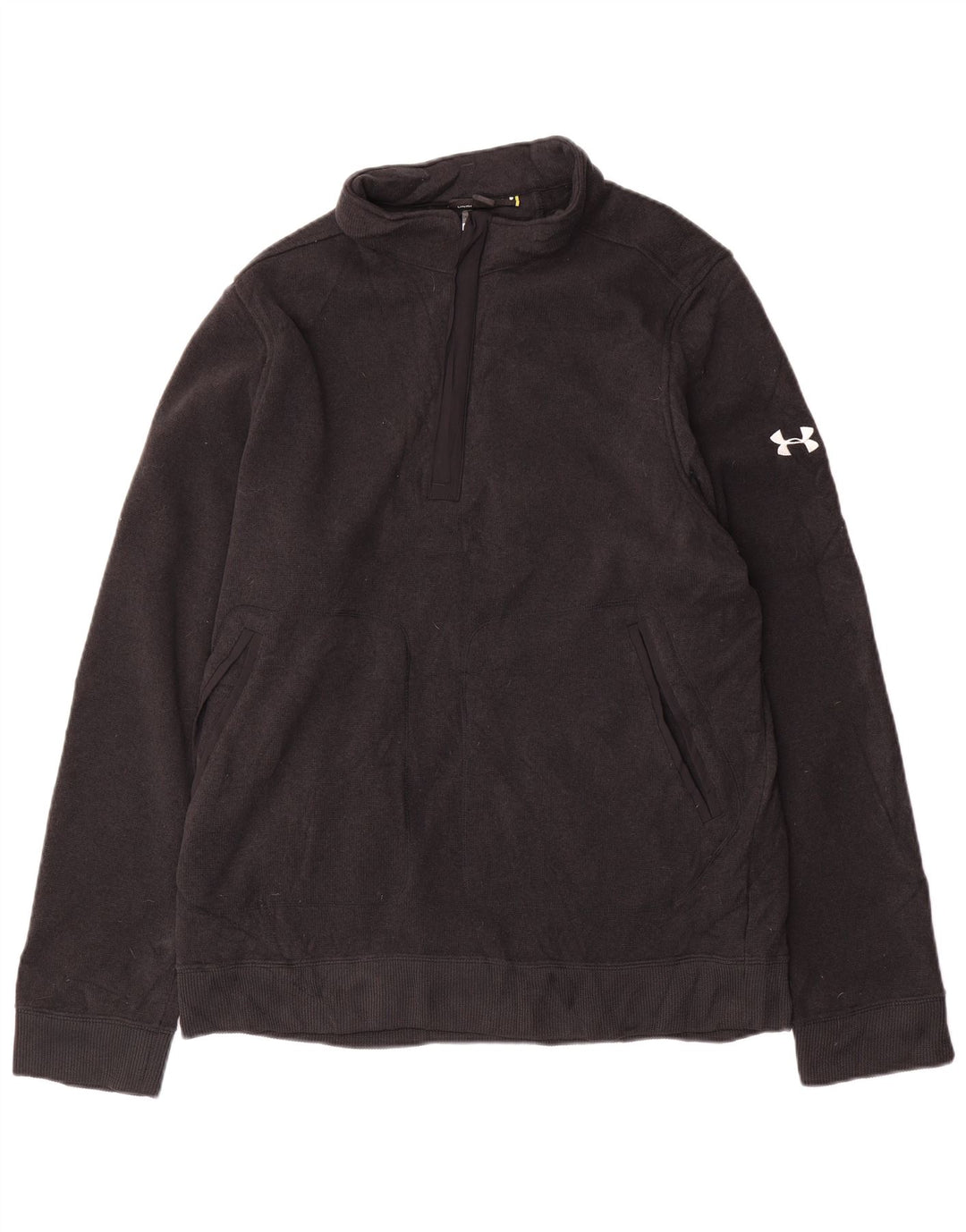 Under Armour Masculino Zip Neck Moletom Jumper XL Cinza Poliéster