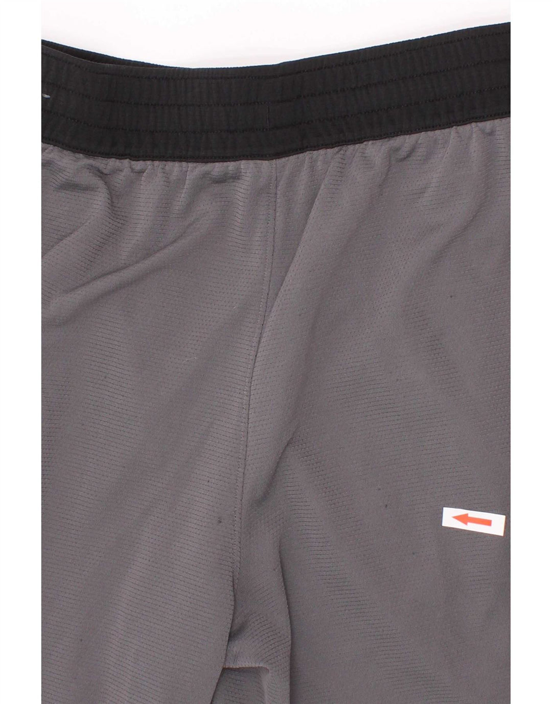 Shorts esportivos gráficos Nike Boys Dri Fit 12-13 anos grandes cinza poliéster