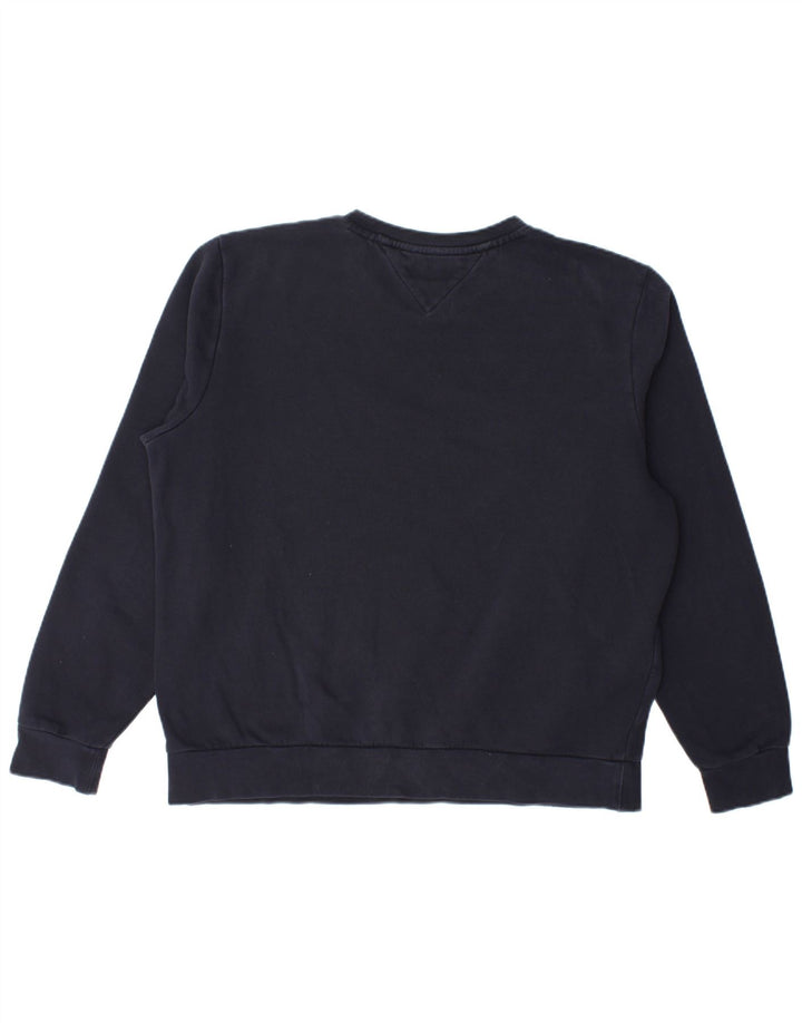 Tommy Hilfiger moletom masculino jumper grande azul marinho