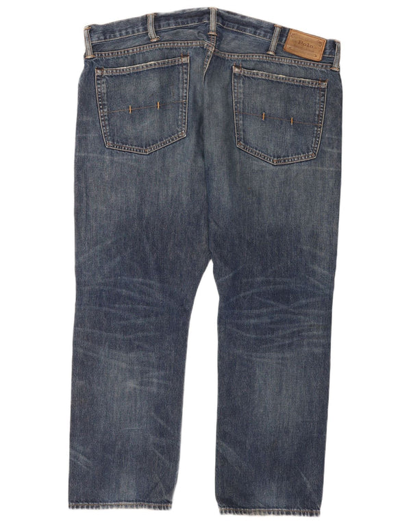Polo Ralph Lauren Jeans reto masculino W40 L30 algodão azul