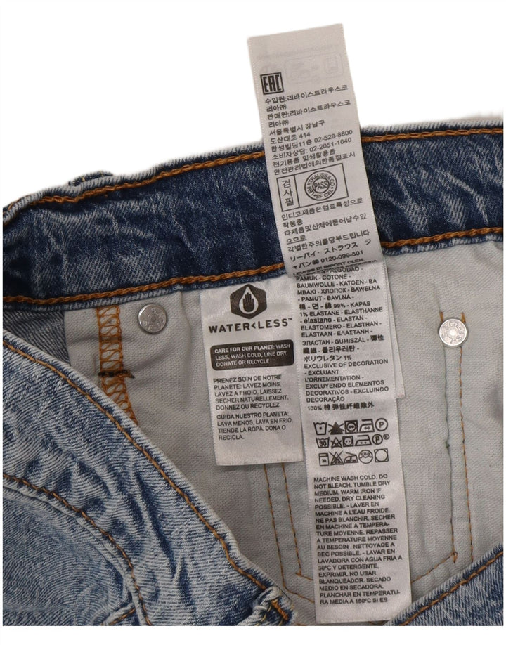 Shorts jeans masculino 405 Levi's W29 pequeno azul algodão