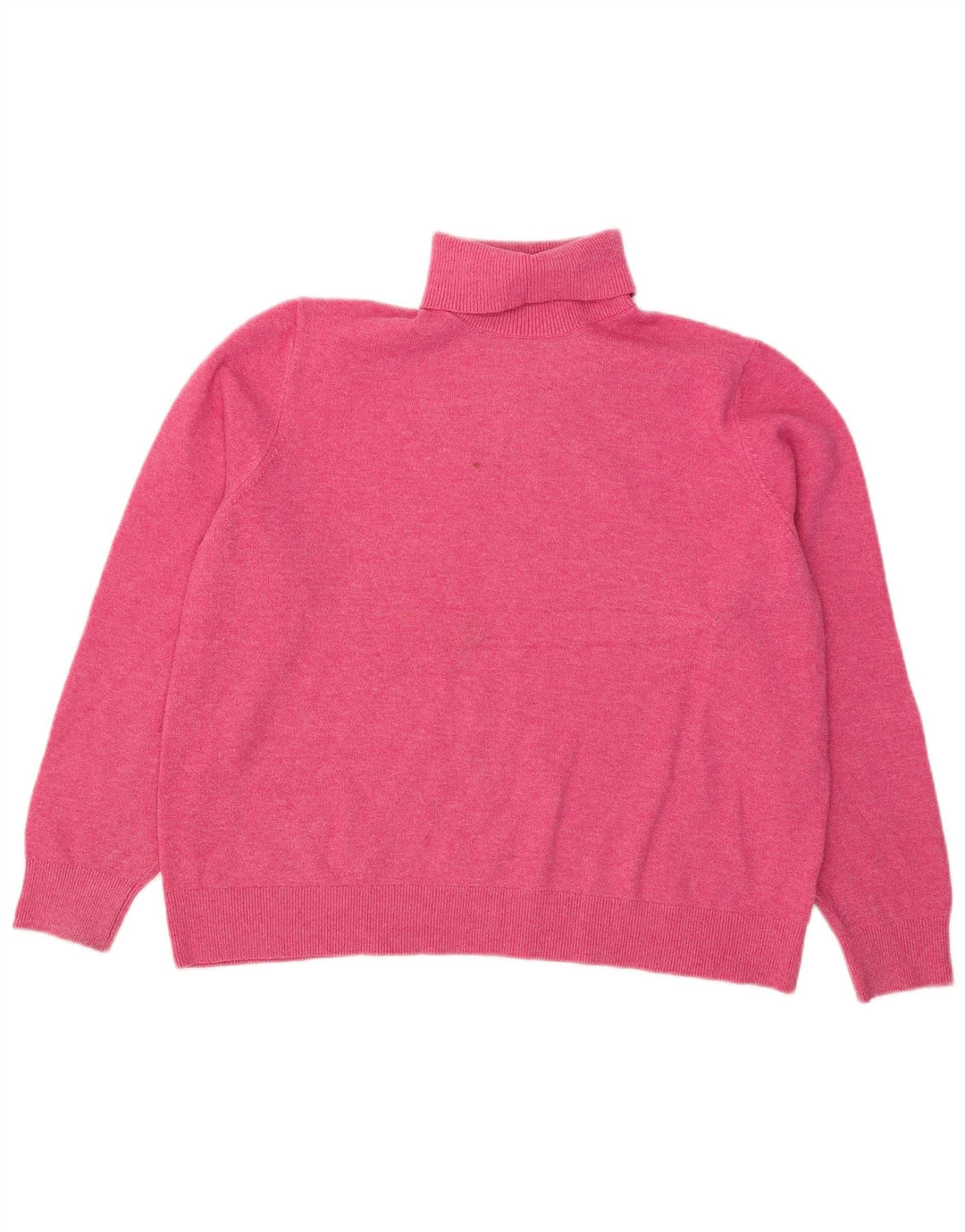 Suéter feminino Marks & Spencer grande com gola redonda Reino Unido 16 grande rosa