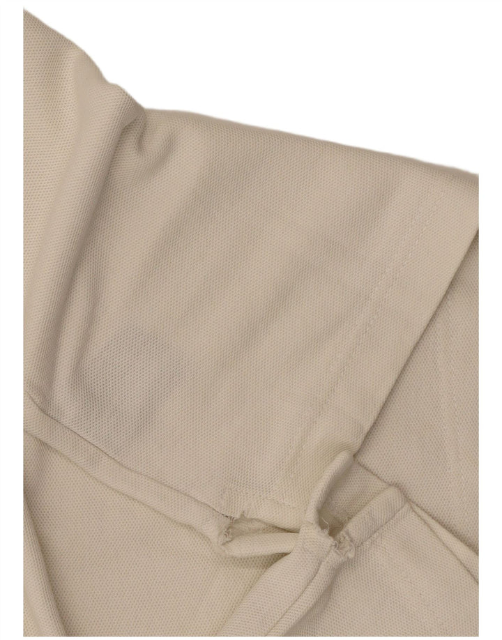 Camisa polo masculina FILA pequena off white