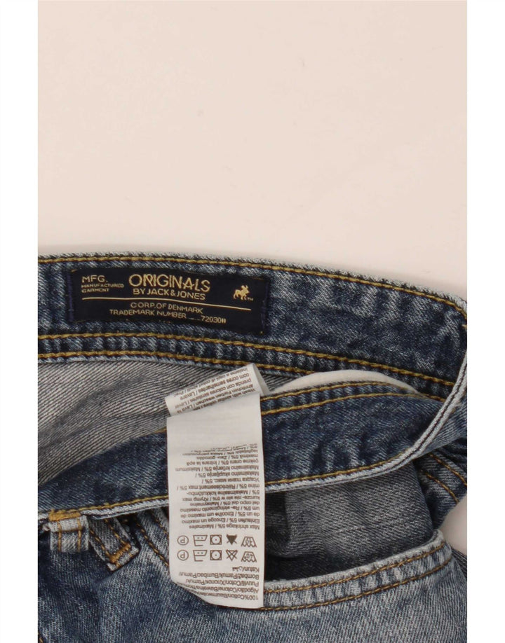 Shorts jeans masculino Jack & Jones grande W36 algodão azul
