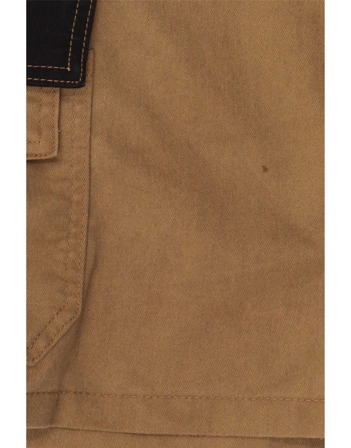 Shorts cargo masculino Dickies W31 poliéster colorblock bege médio