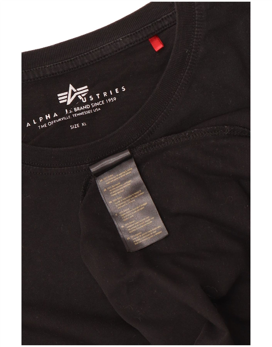 Camiseta masculina Alpha Industries Top XL algodão preto