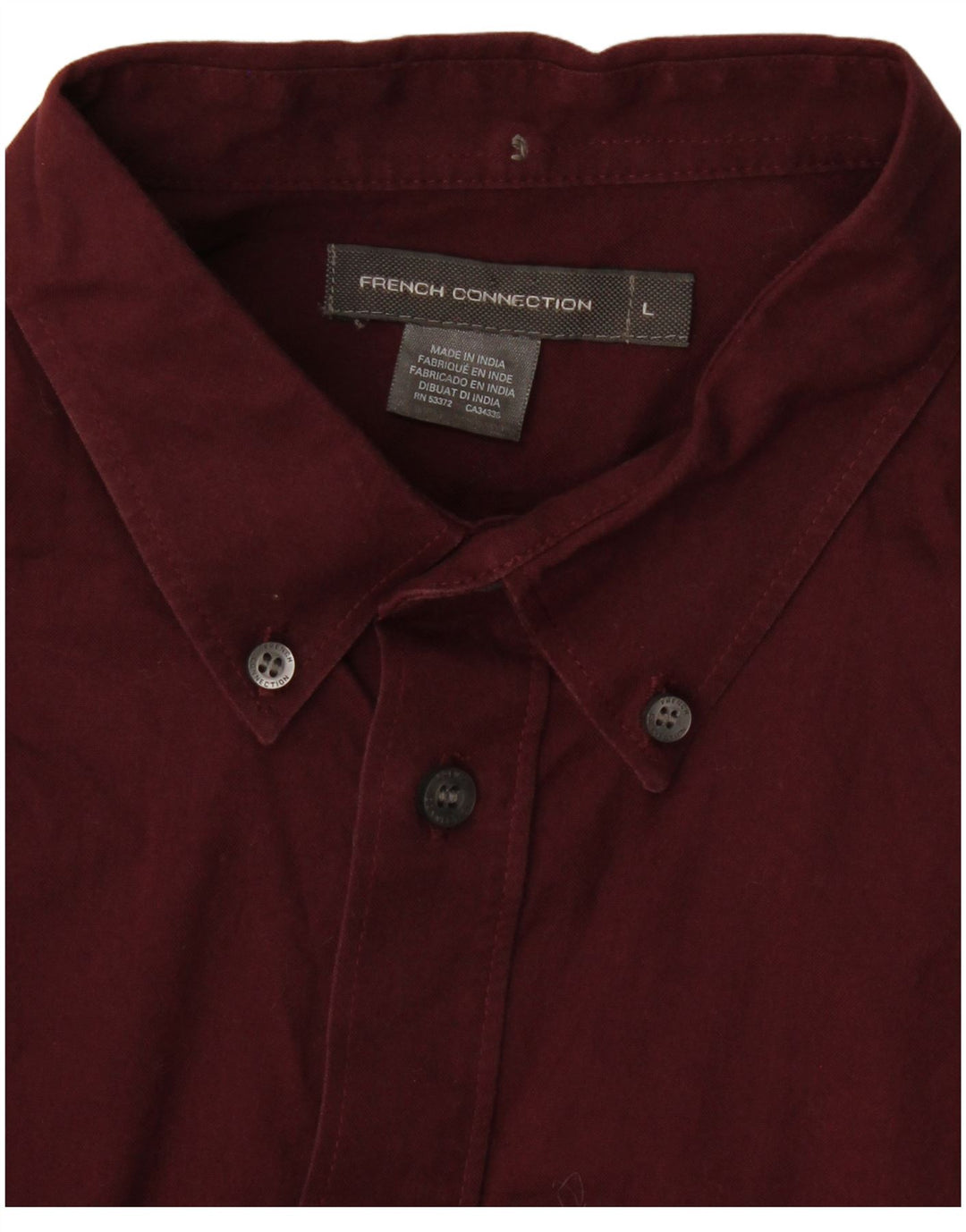 Camisa masculina French Connection grande Borgonha