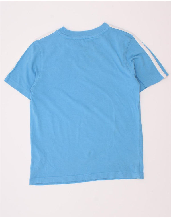 Camiseta Adidas Meninos Top 7-8 Anos Algodão Azul