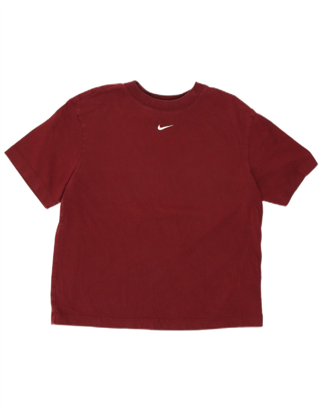 Camiseta feminina Nike UK 6 XS Borgonha algodão